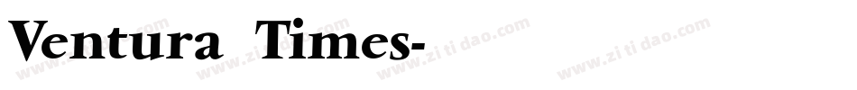 Ventura Times字体转换